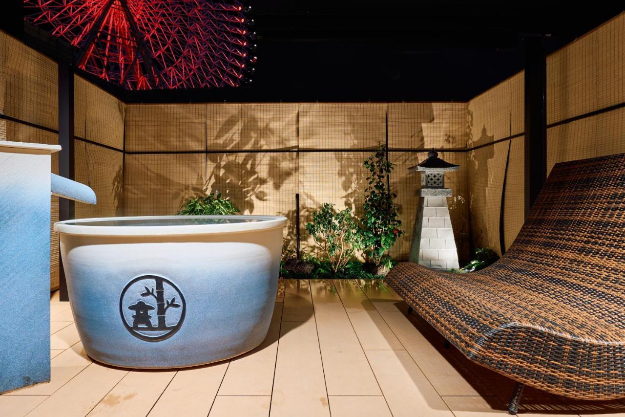 Konjakuso Osaka Tempozan "Ikesu" Projection M Apping Spa Konjakuso Osaka Tempozan "Takadoro" Wheel View Экстерьер фото